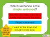 Simple Sentences - Year 3 Teaching Resources (slide 5/22)
